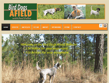 Tablet Screenshot of birddogsafield.com